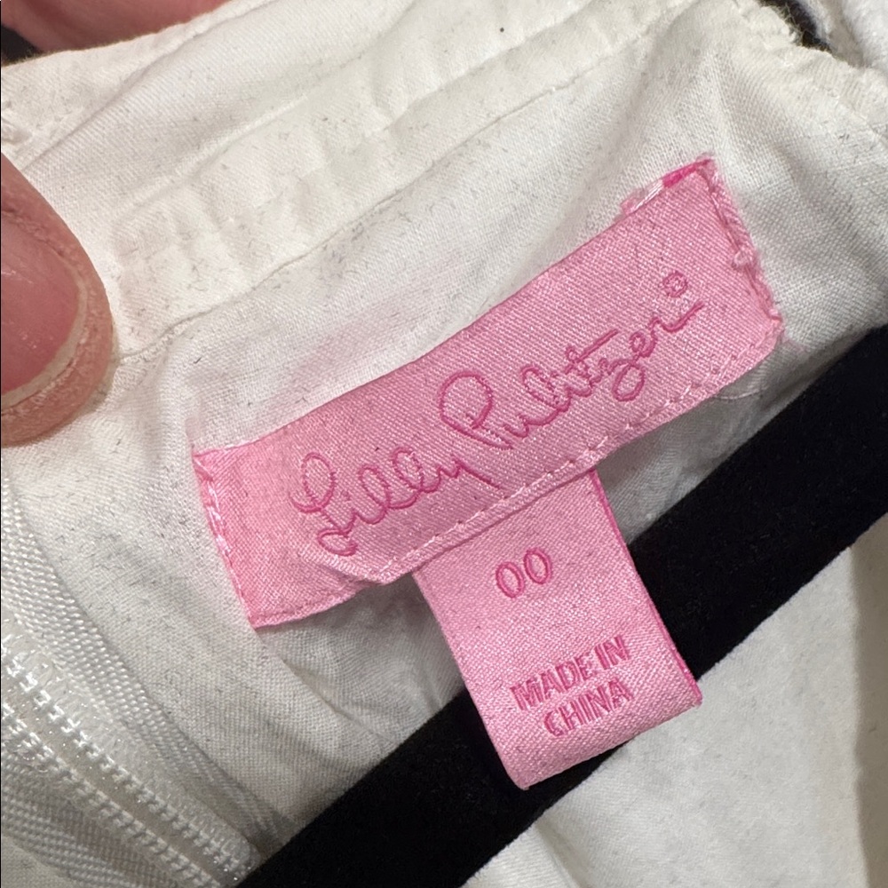 Lily Pulitzer Elegant White Lace Dress zip up back - Picture 3 of 3
